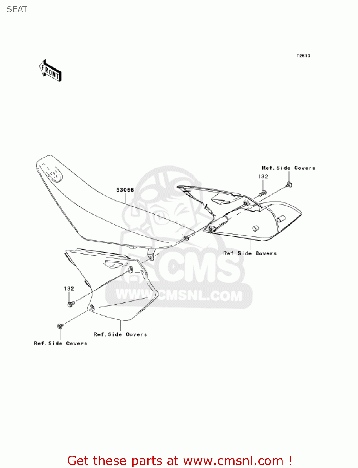 SEAT KX250-N1 KX250F 2004 USA CANADA