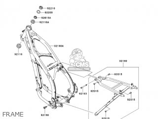 FRAME - KX250-N1 KX250F 2004 USA CANADA