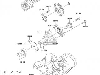 OIL PUMP - KX250-N1 KX250F 2004 USA CANADA