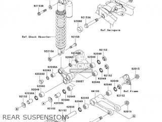 REAR SUSPENSION - KX250-N1 KX250F 2004 USA CANADA