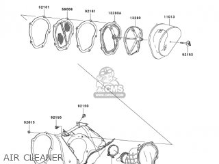 AIR CLEANER - KX250-N1 KX250F 2004 USA CANADA