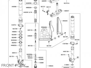 FRONT FORK - KX250-N1 KX250F 2004 USA CANADA