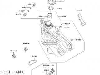FUEL TANK - KX250-N1 KX250F 2004 USA CANADA