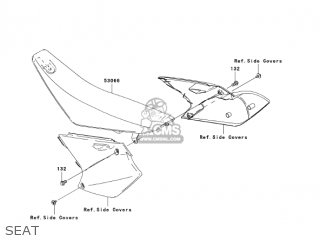 SEAT - KX250-N1 KX250F 2004 USA CANADA