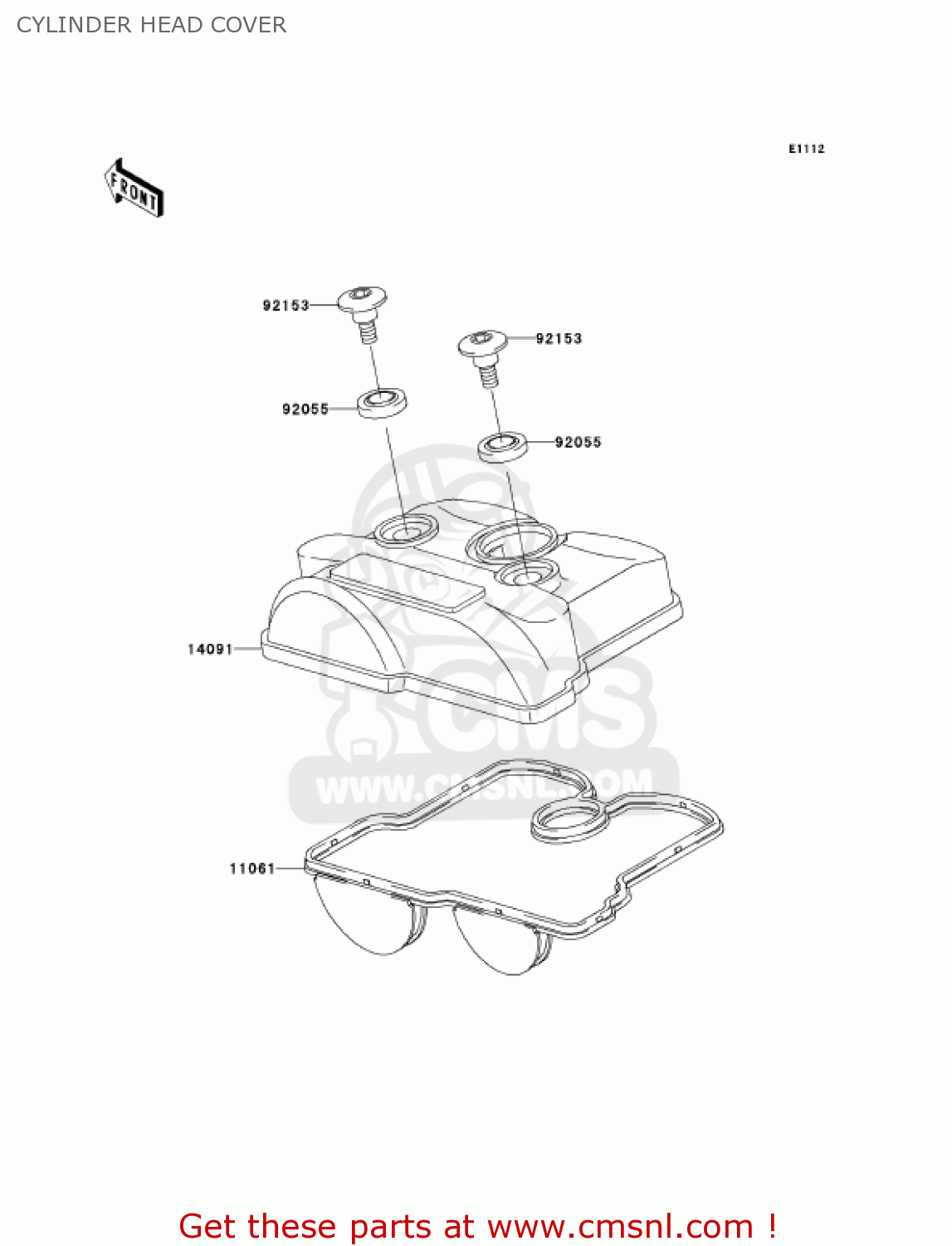 CYLINDER HEAD COVER KX250-N2 KX250F 2005 USA CANADA