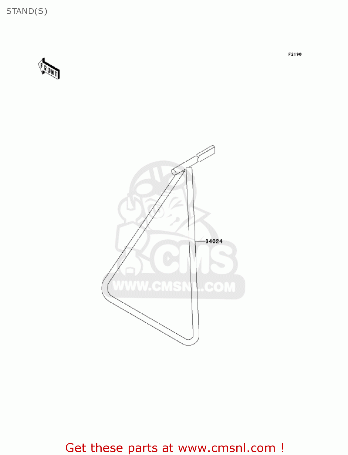 STAND(S) KX250-N2 KX250F 2005 USA CANADA