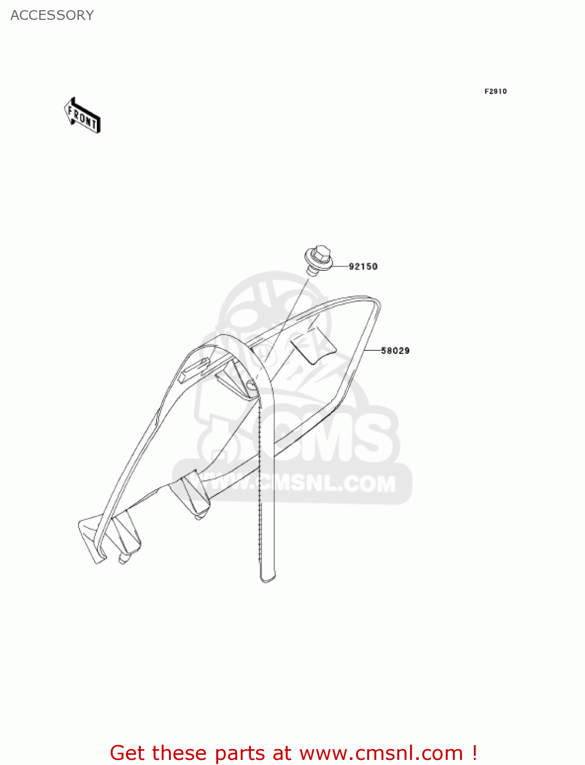ACCESSORY KX250-N2 KX250F 2005 USA CANADA