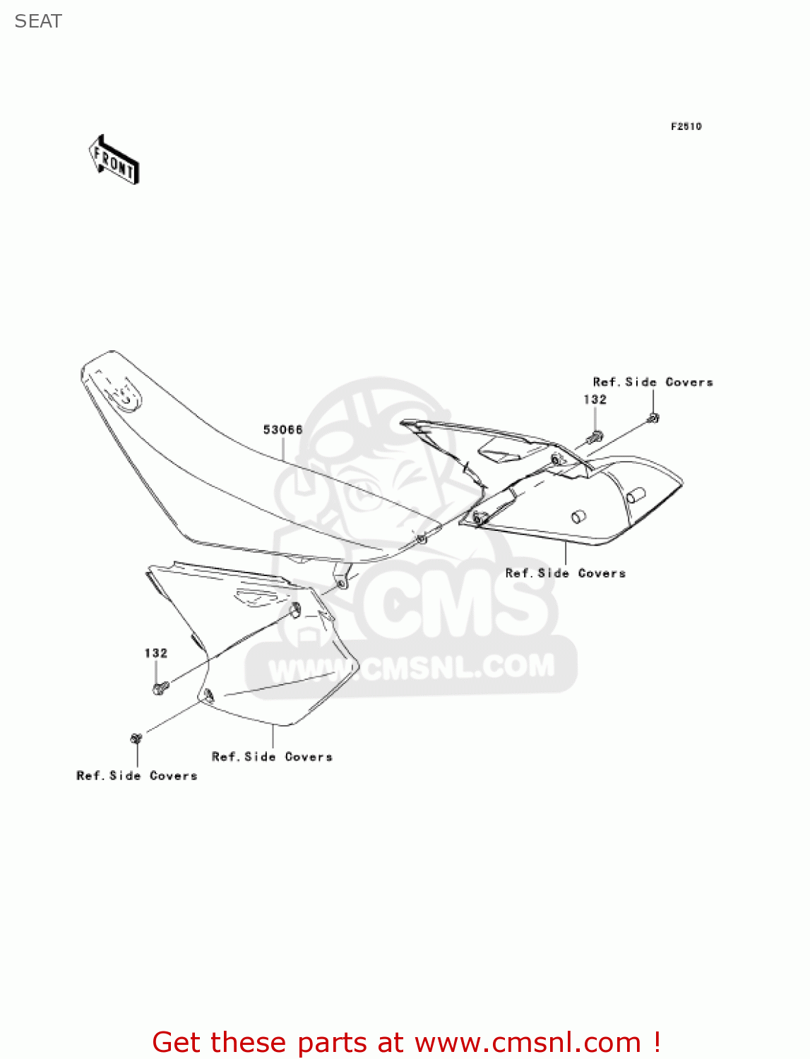 SEAT KX250-N2 KX250F 2005 USA CANADA