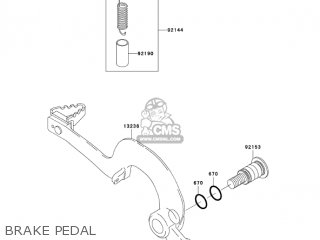 BRAKE PEDAL - KX250-N2 KX250F 2005 USA CANADA