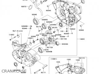 CRANKCASE - KX250-N2 KX250F 2005 USA CANADA