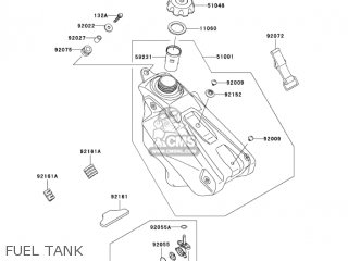 FUEL TANK - KX250-N2 KX250F 2005 USA CANADA