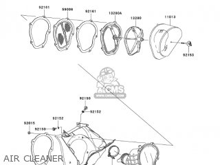 AIR CLEANER - KX250-N2 KX250F 2005 USA CANADA