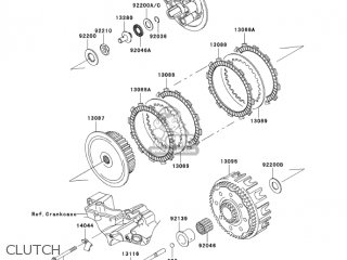 CLUTCH - KX250-N2 KX250F 2005 USA CANADA