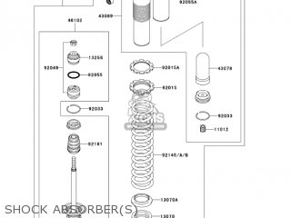 SHOCK ABSORBER(S) - KX250-N2 KX250F 2005 USA CANADA