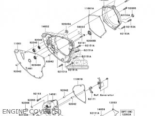 ENGINE COVER(S) - KX250-N2 KX250F 2005 USA CANADA