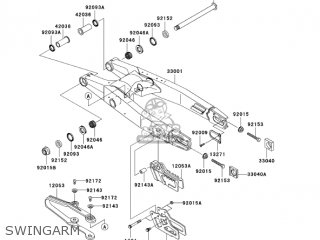 SWINGARM - KX250-N2 KX250F 2005 USA CANADA