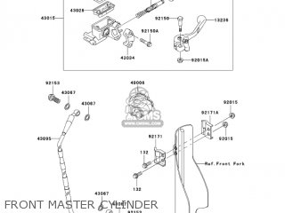 FRONT MASTER CYLINDER - KX250-N2 KX250F 2005 USA CANADA