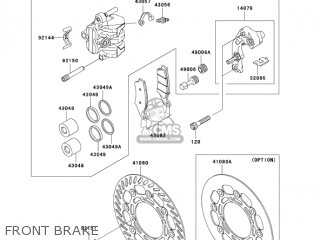 FRONT BRAKE - KX250-N2 KX250F 2005 USA CANADA
