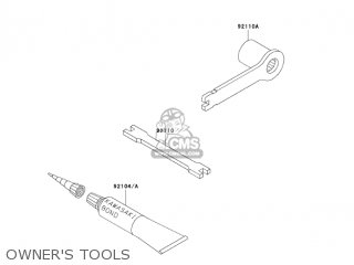 OWNER'S TOOLS - KX250-R1 KX250 2005 USA CANADA