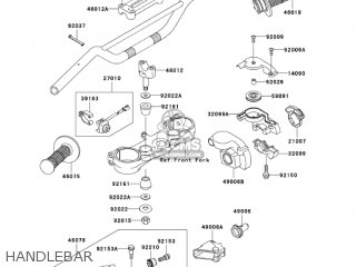 HANDLEBAR - KX250-R1 KX250 2005 USA CANADA