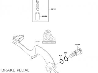 BRAKE PEDAL - KX250-R1 KX250 2005 USA CANADA