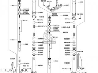 FRONT FORK - KX250-R1 KX250 2005 USA CANADA