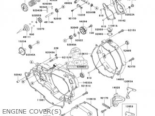 ENGINE COVER(S) - KX250-R1 KX250 2005 USA CANADA
