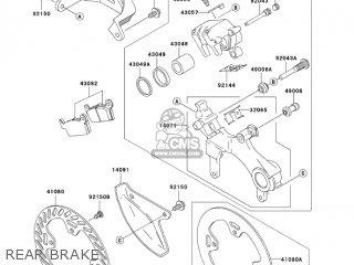 REAR BRAKE - KX250-R1 KX250 2005 USA CANADA