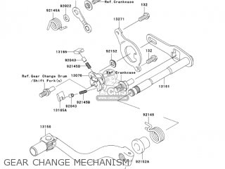 GEAR CHANGE MECHANISM - KX250-R1 KX250 2005 USA CANADA