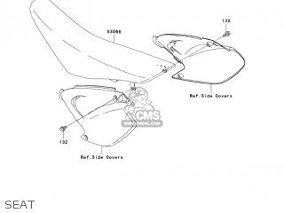 SEAT - KX250-R1 KX250 2005 USA CANADA