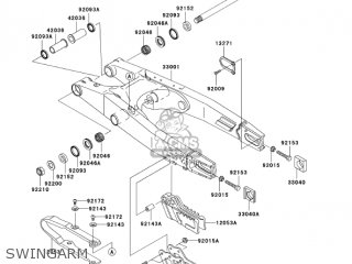 SWINGARM - KX250-R1 KX250 2005 USA CANADA