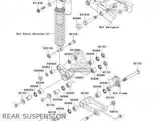 REAR SUSPENSION - KX250-R1 KX250 2005 USA CANADA