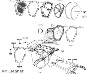 Kawasaki KX250-ZDF KX250F 2013 USA parts lists and schematics