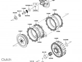 Kawasaki KX250-ZDF KX250F 2013 USA parts lists and schematics