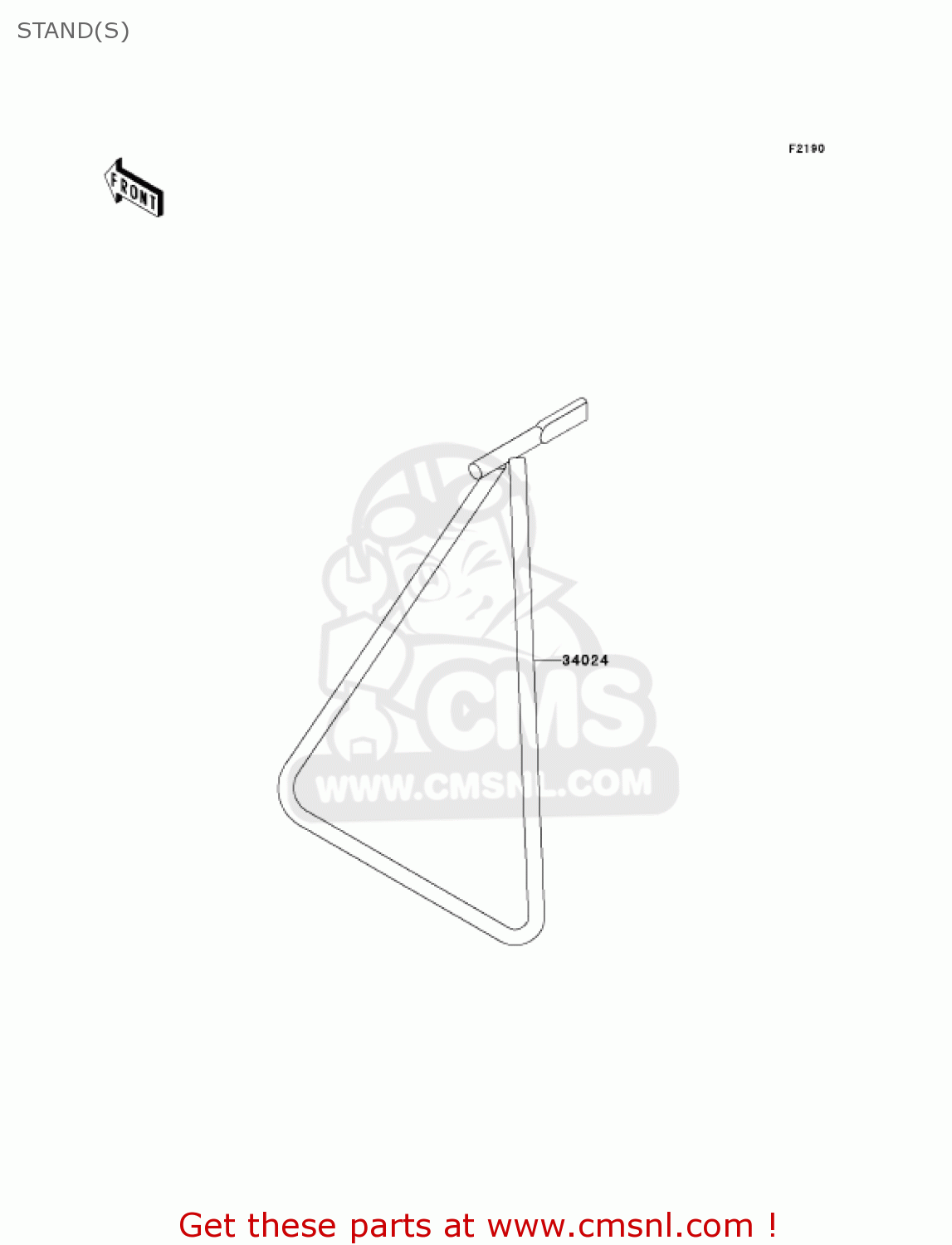 STAND(S) KX250R6F KX250 2006 USA CANADA