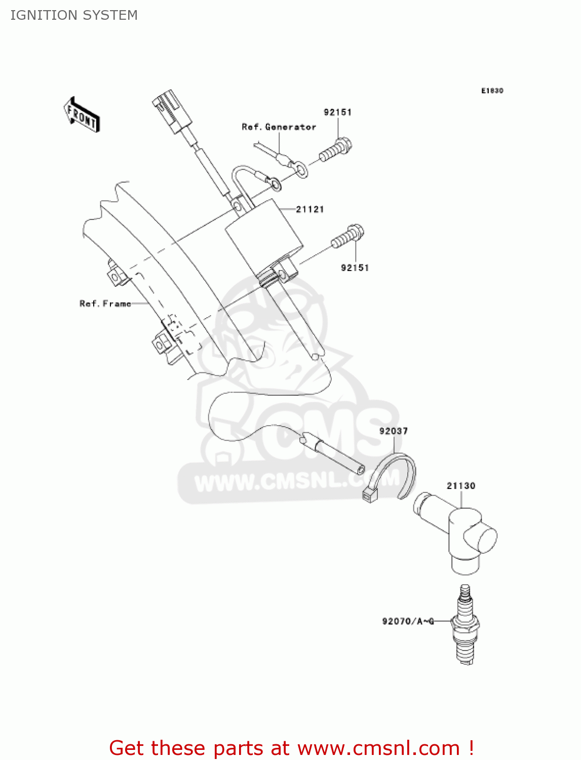 IGNITION SYSTEM KX250R6F KX250 2006 USA CANADA