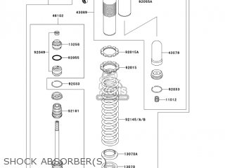 SHOCK ABSORBER(S) - KX250R6F KX250 2006 USA CANADA