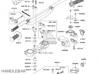 HANDLEBAR - KX250R6F KX250 2006 USA CANADA