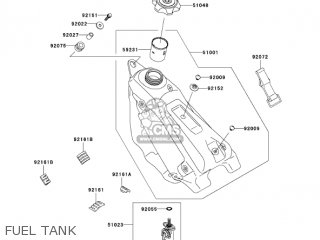 FUEL TANK - KX250R6F KX250 2006 USA CANADA