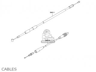 CABLES - KX250R6F KX250 2006 USA CANADA