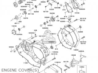 ENGINE COVER(S) - KX250R6F KX250 2006 USA CANADA