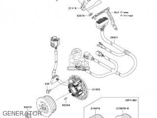 GENERATOR - KX250R7F KX250 2007 USA CANADA