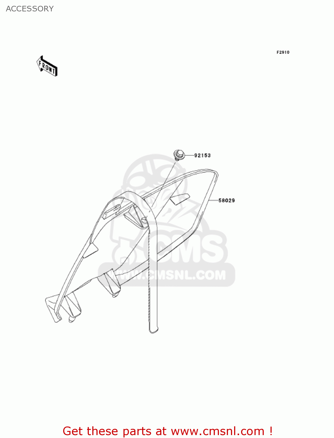 ACCESSORY KX250T6F KX250F 2006 USA CANADA