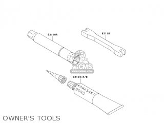 OWNER'S TOOLS - KX250T6F KX250F 2006 USA CANADA