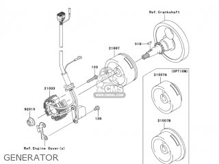 GENERATOR - KX250T6F KX250F 2006 USA CANADA