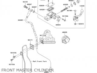 FRONT MASTER CYLINDER - KX250T6F KX250F 2006 USA CANADA