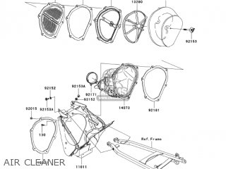AIR CLEANER - KX250T6F KX250F 2006 USA CANADA