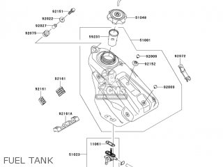 FUEL TANK - KX250T6F KX250F 2006 USA CANADA
