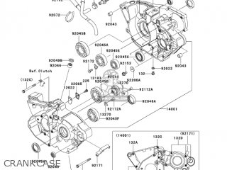 CRANKCASE - KX250T6F KX250F 2006 USA CANADA