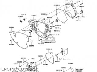 ENGINE COVER(S) - KX250T6F KX250F 2006 USA CANADA